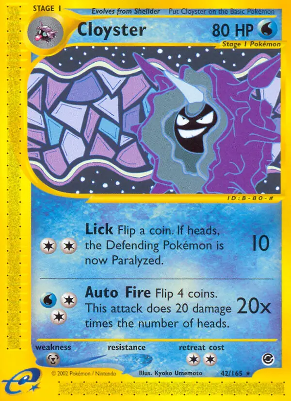 Cloyster — Expedition Base Set card #42