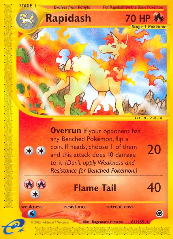 Rapidash — Expedition Base Set card #62