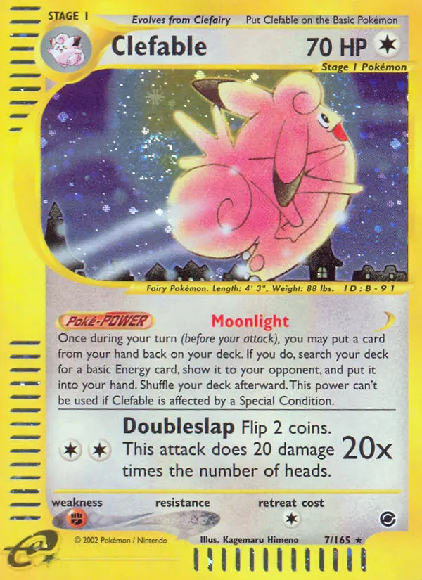 Clefable — Expedition Base Set card #7