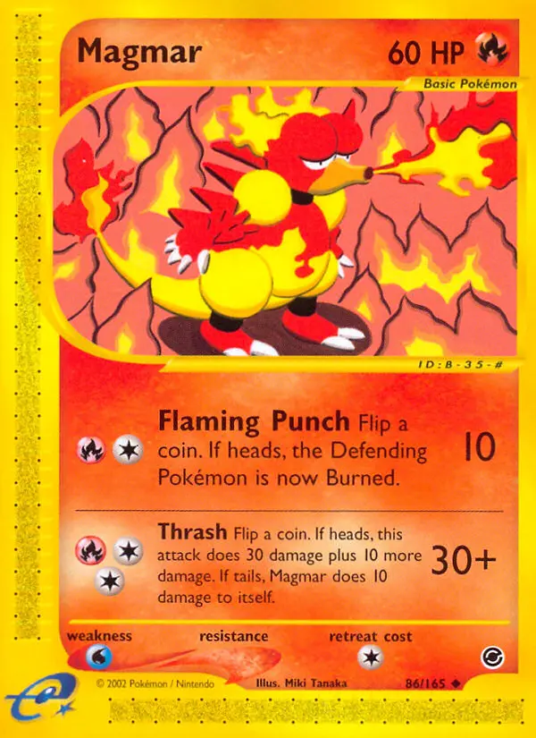 Magmar — Expedition Base Set card #86