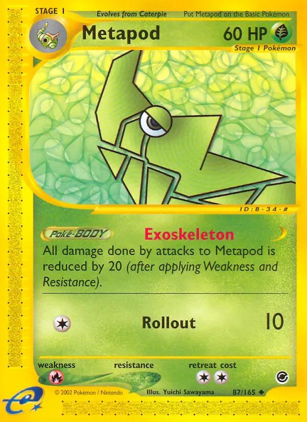 Metapod — Expedition Base Set card #87