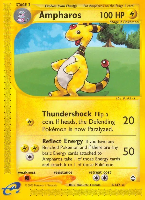 Ampharos — Aquapolis card #1