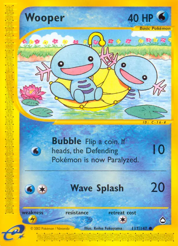 Wooper — Aquapolis card #117