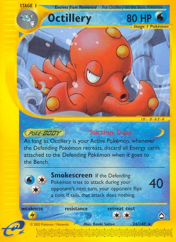 Octillery — Aquapolis card #26
