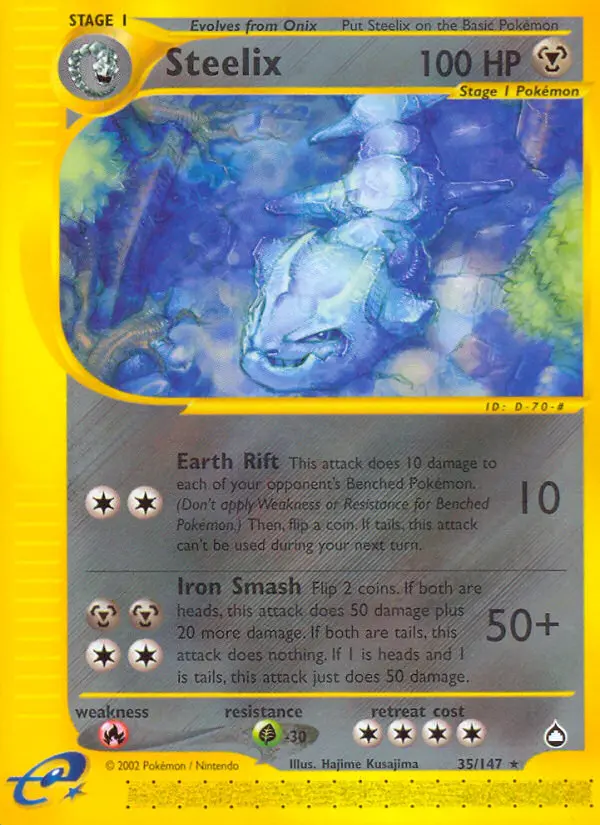 Steelix — Aquapolis card #35