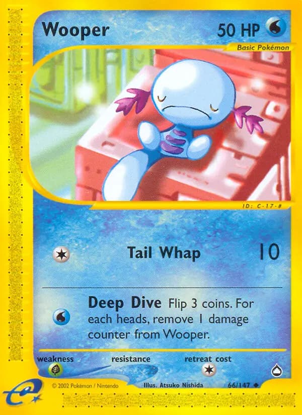 Wooper — Aquapolis card #66
