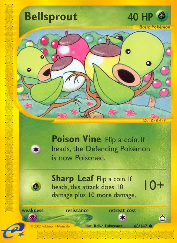 Bellsprout — Aquapolis card #68