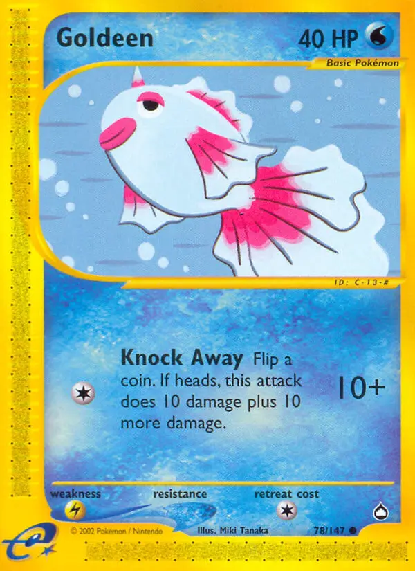 Goldeen — Aquapolis card #78
