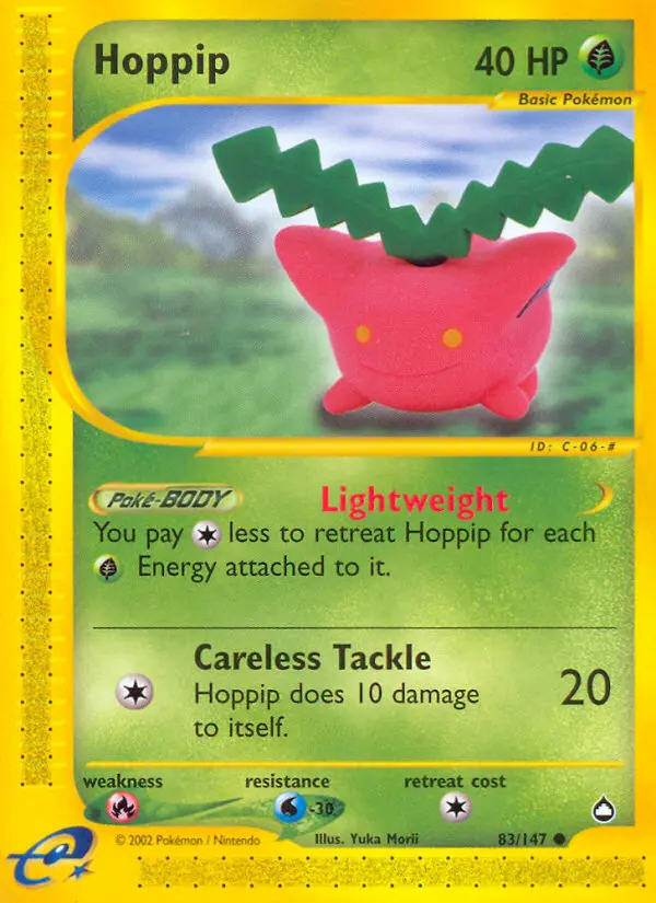 Hoppip — Aquapolis card #83