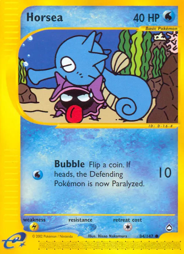 Horsea — Aquapolis card #84