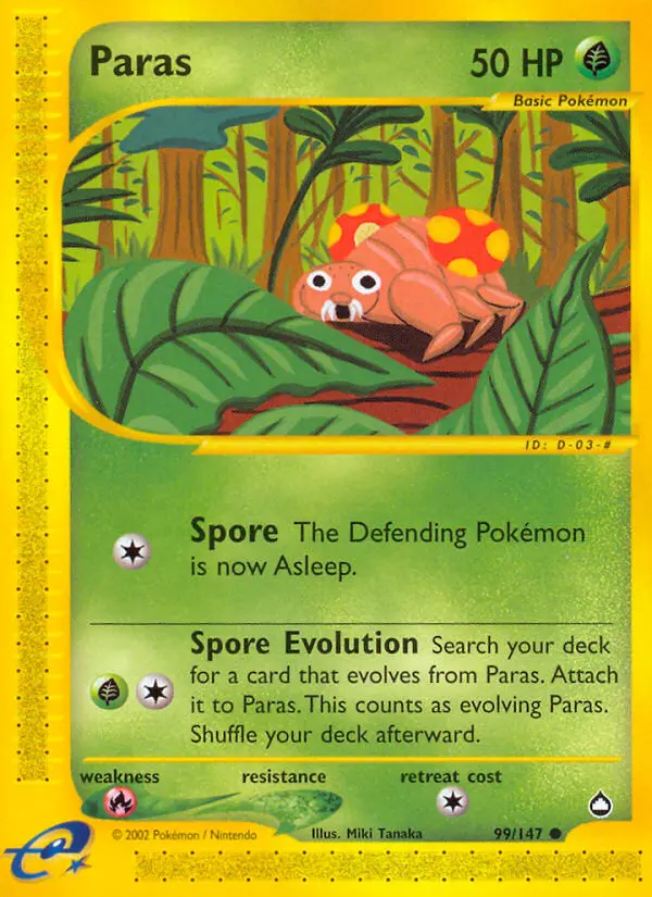 Paras — Aquapolis card #99