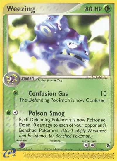 Weezing — Ruby & Sapphire card #24