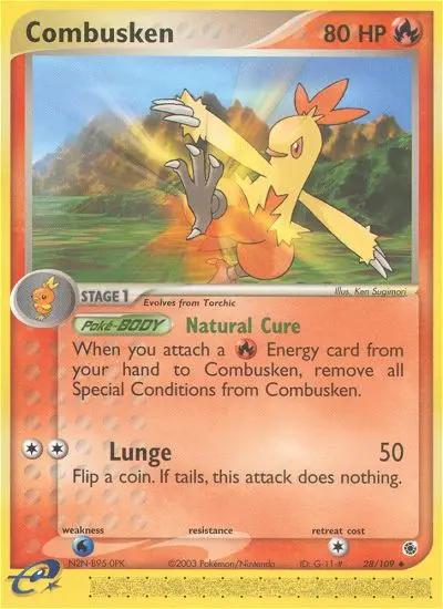 Combusken — Ruby & Sapphire card #28