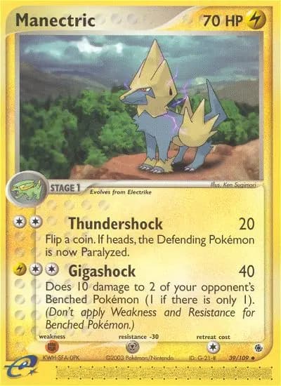 Manectric — Ruby & Sapphire card #39