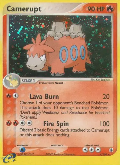 Camerupt — Ruby & Sapphire card #4