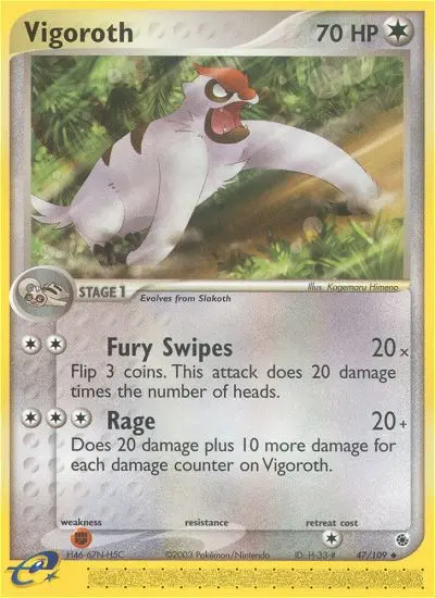 Vigoroth — Ruby & Sapphire card #47