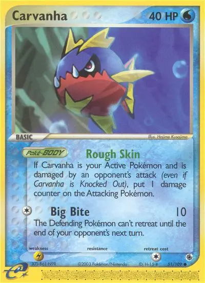 Carvanha — Ruby & Sapphire card #51