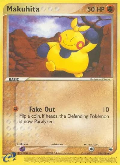 Makuhita — Ruby & Sapphire card #58