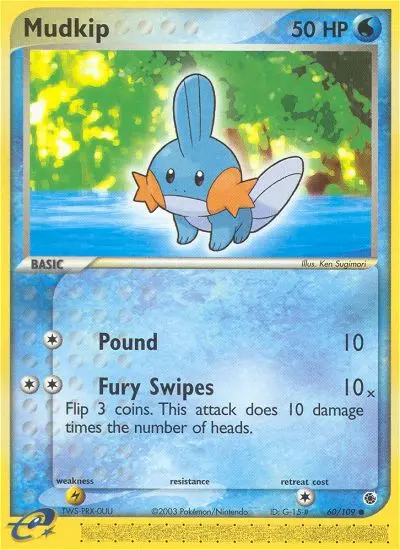 Mudkip — Ruby & Sapphire card #60