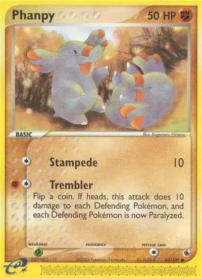 Phanpy — Ruby & Sapphire card #62