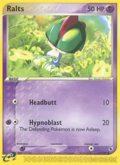 Ralts — Ruby & Sapphire card #67