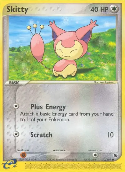 Skitty — Ruby & Sapphire card #70
