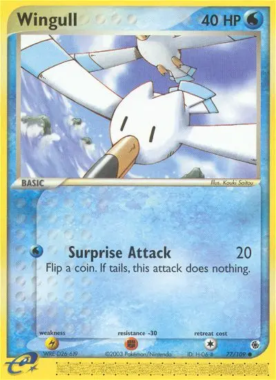 Wingull — Ruby & Sapphire card #77