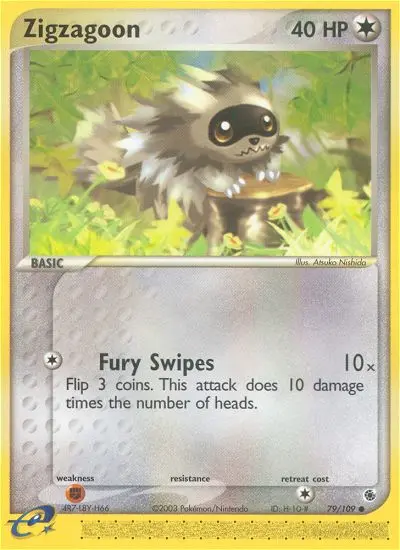 Zigzagoon — Ruby & Sapphire card #79
