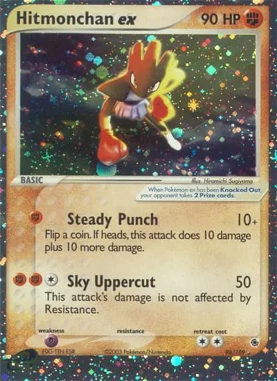 Hitmonchan ex — Ruby & Sapphire card #98