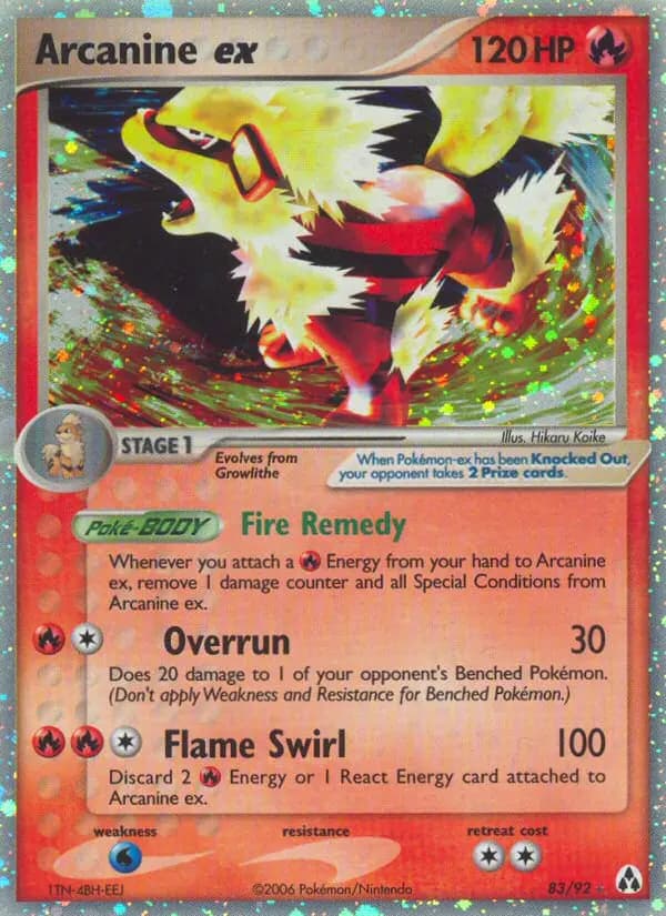 Arcanine ex — Legend Maker card #83