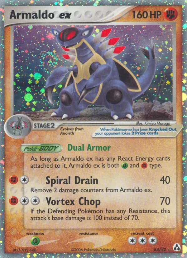Armaldo ex — Legend Maker card #84