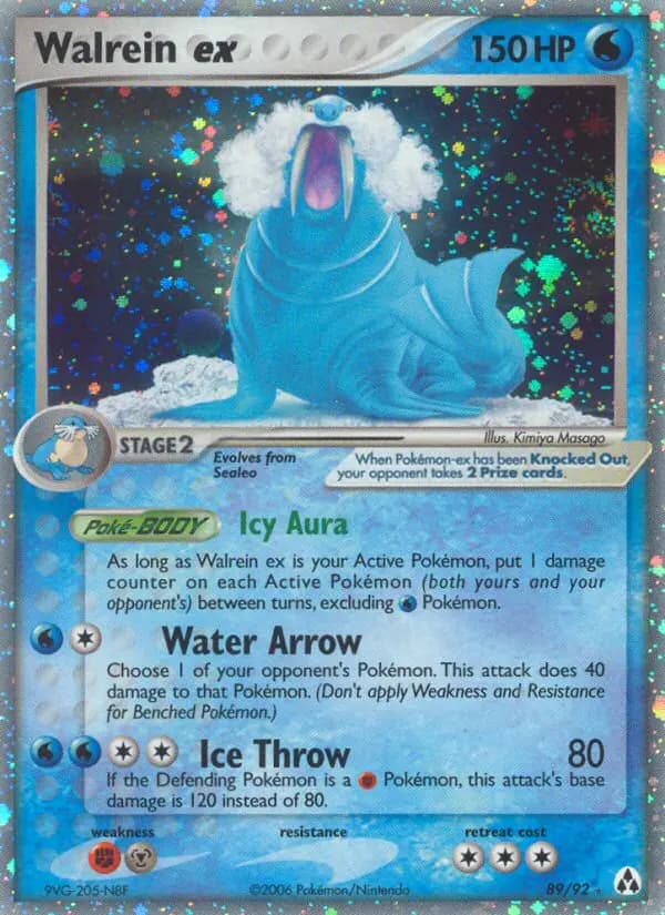 Walrein ex — Legend Maker card #89