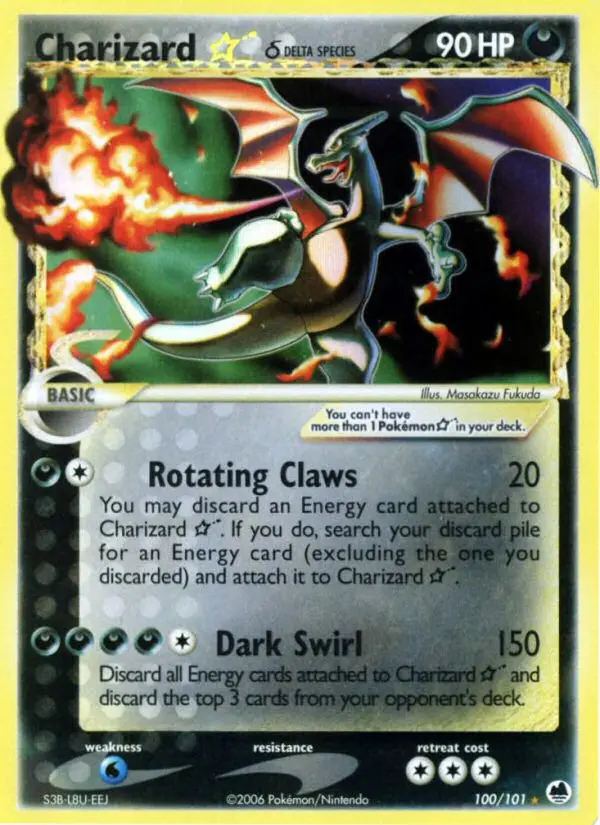 Charizard Star δ — Dragon Frontiers card #100
