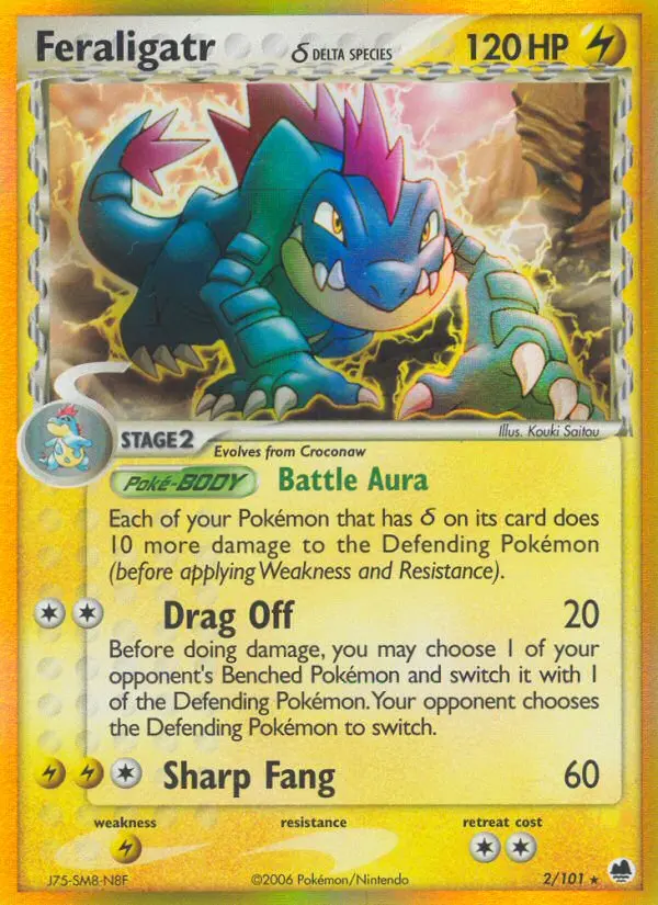 Feraligatr δ — Dragon Frontiers card #2