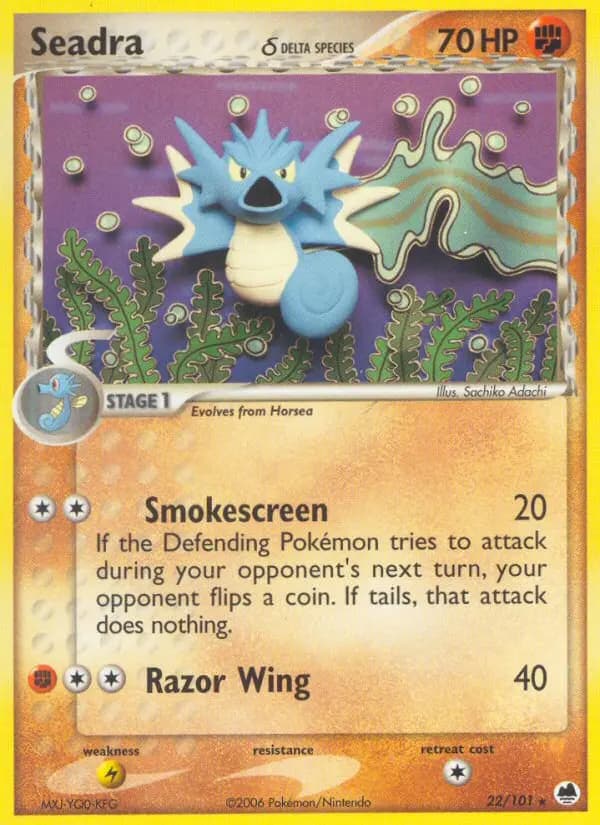 Seadra δ — Dragon Frontiers card #22