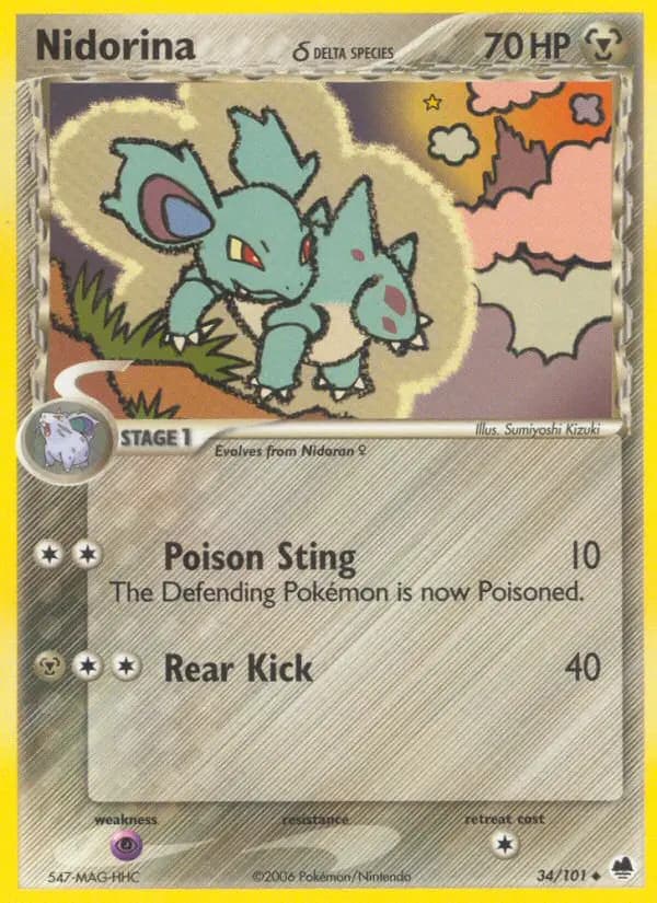 Nidorina δ — Dragon Frontiers card #34