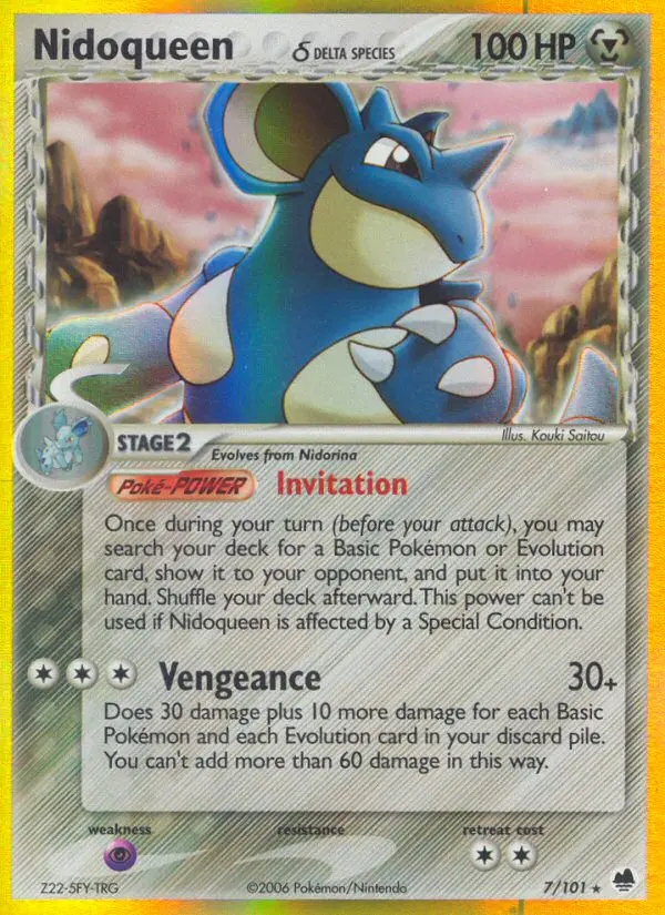 Nidoqueen δ — Dragon Frontiers card #7