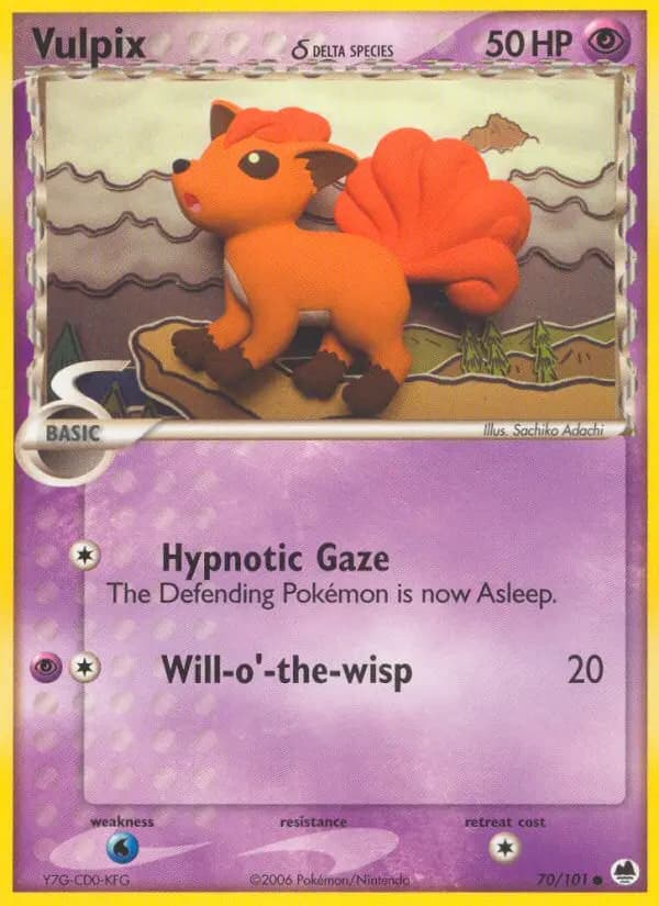 Vulpix δ — Dragon Frontiers card #70