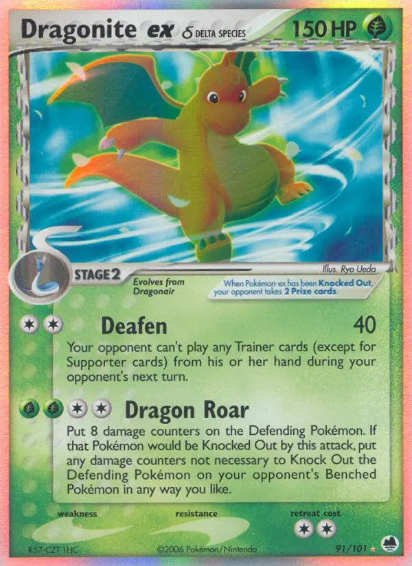 Dragonite ex δ — Dragon Frontiers card #91