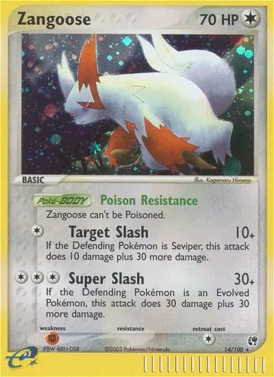 Zangoose — Sandstorm card #14