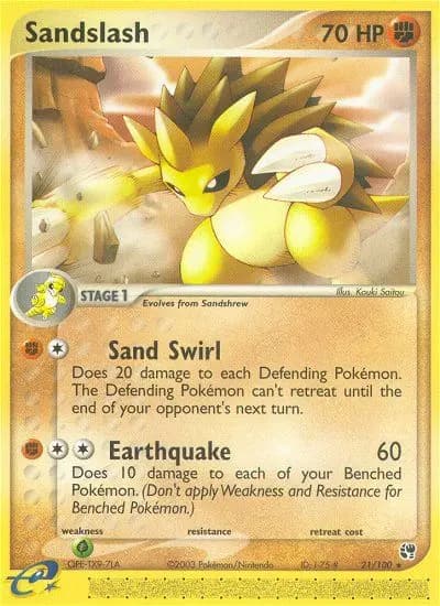 Sandslash — Sandstorm card #21