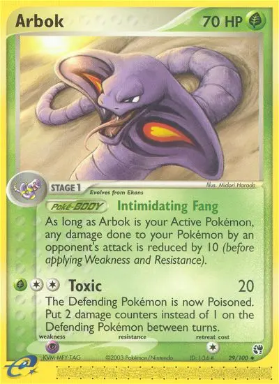Arbok — Sandstorm card #29