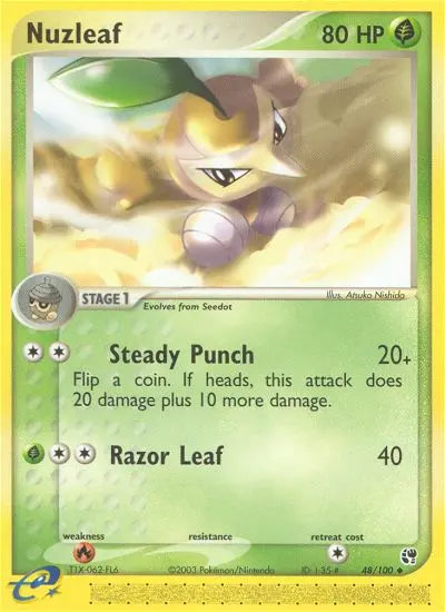 Nuzleaf — Sandstorm card #48