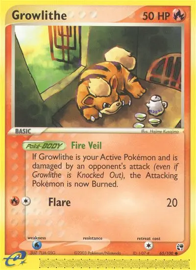 Growlithe — Sandstorm card #65