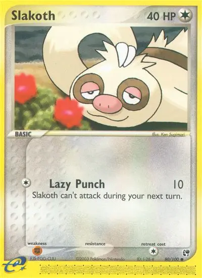 Slakoth — Sandstorm card #80