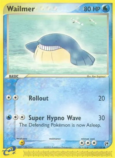 Wailmer — Sandstorm card #83