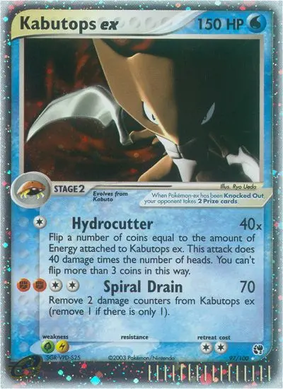 Kabutops ex — Sandstorm card #97