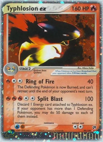 Typhlosion ex — Sandstorm card #99
