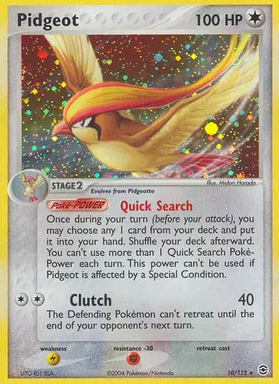 Pidgeot — FireRed & LeafGreen card #10