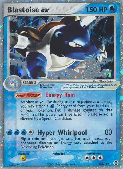 Blastoise ex — FireRed & LeafGreen card #104